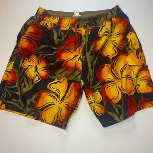 Speedo Floral Swimming Trunks Size Medium shorts